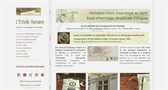 Desktop Screenshot of echellehumaine.org